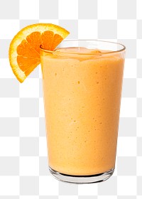 Fresh and healthy orange smoothie transparent png