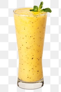 Fresh and healthy passion fruit smoothie transparent png