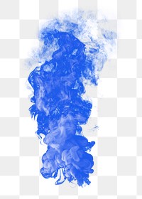 Blue smoke effect design element