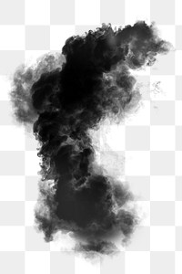 Black smoke effect design element