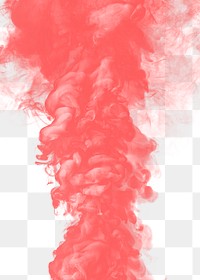 Coral red smoke effect design element