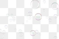 Transparent soap bubble pattern design element