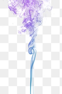 Blue and purple smoke effect design element