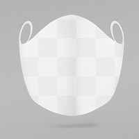 Fabric face mask mockup