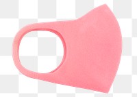 Pink soft Polyurethane foam face mask design element