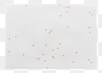 White paper decorated with small hearts textured background