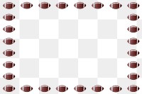 American football ball frame design element