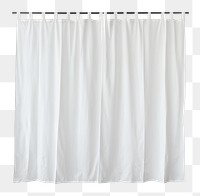 White drapery hanging from a curtain rod design element