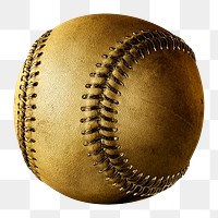 Golden baseball ball design element