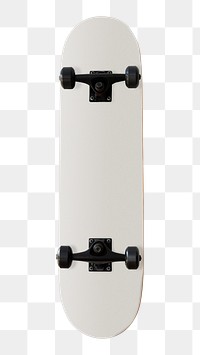 Plain white skateboard design element