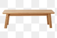 Brown wooden table design element