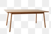 Brown wooden table design element