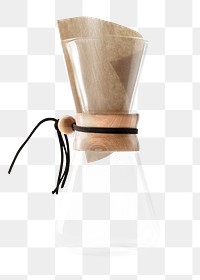 Empty coffee drip pot design element