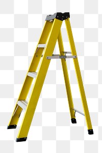 Yellow step ladder design element