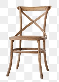 Brown wooden chair design element