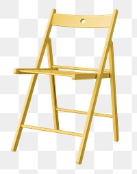 Modern yellow chair design element