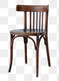 Brown wooden chair design element