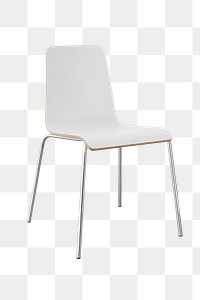 Modern white chair design element