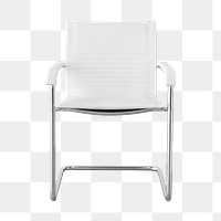 Modern white chair design element