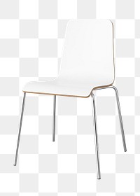 Modern white chair design element