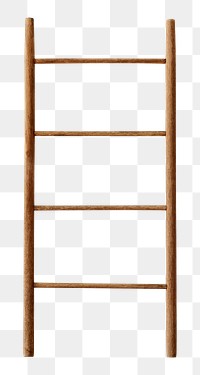 Wooden step ladder design element