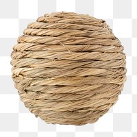 Ornamental natural color rattan ball