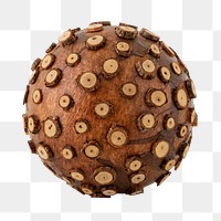 Natural wooden ball home decor