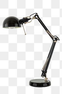 Vintage black desk lamp design element