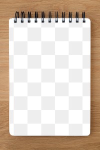 Lined notepaper mockup on a wooden table 