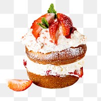 Png mini strawberry shortcake dessert