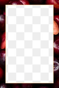 Png frame red plum transparent background