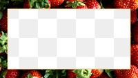 Strawberry png frame background transparent