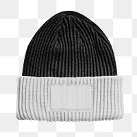 Beanie png, minimal apparel design