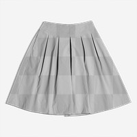 Png flared skirt transparent mockup women’s fashion