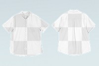 Png short sleeve shirt transparent mockup men&rsquo;s casual apparel