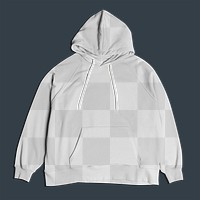 Png hoodie transparent mockup front view