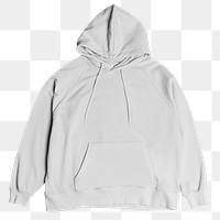 Png white hoodie mockup front view