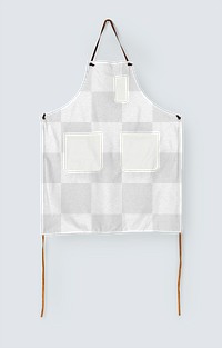 Png apron transparent mockup with pockets
