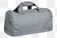 Png gray duffle bag mockup unisex accessory