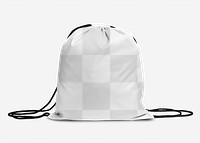 Png drawstring bag transparent mockup