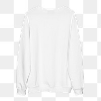 Png white jumper mockup unisex streetwear apparel