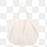 Png beige tote bag mockup