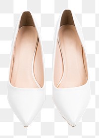 Png white high heels mockup women’s shoes fashion