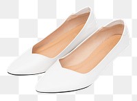 Png white low heel mockup women&rsquo;s shoes fashion