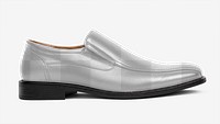 Png leather slip-on transparent mockup men’s shoes fashion