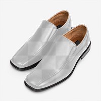 Png leather slip-on transparent mockup men’s shoes fashion