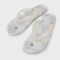 Png transparent sandals mockup summer footwear fashion