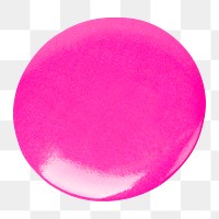 Png pink pin badge mockup