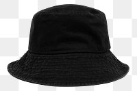 Png black bucket hat mockup unisex accessory