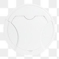 White robot vacuum cleaner png mockup home electronics